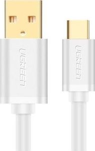 Kabel USB Ugreen Pozłacany kabel USB-C UGREEN 0,25m biały 1