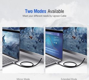 Kabel USB Ugreen USB-C - HDMI 1.5 m Srebrny (50570) 4