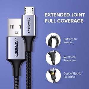 Kabel USB Ugreen USB-A - microUSB Czarny (60144) 6