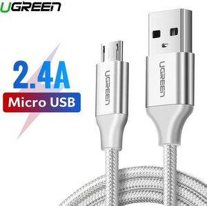 Kabel USB Ugreen USB-A - microUSB 1 m Biały (60151) 2