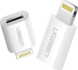 Adapter AV Ugreen Adapter Lightning do micro USB UGREEN 2.4A (biały) 1