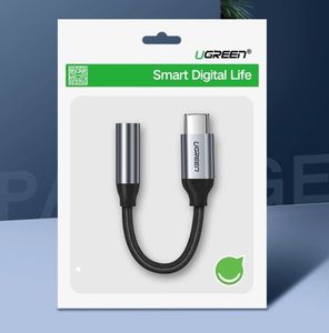 Adapter USB Ugreen USB-C - Jack 3.5mm Srebrny  (30632) 2