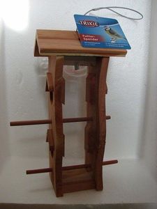 Trixie TRIXIE Karmnik dla ptaków, drewno cedrowe, 12 × 29 × 14 cm TX-55841 uniwersalny 3