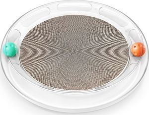 Petkit PETKIT FUN, 4 in 1 Cat Scratcher, Made of ABS, inside the ball track there is Orange ( Bells inside) and Green balls( Catnip inside). 330 mm Round Rest and Play Zone. 4