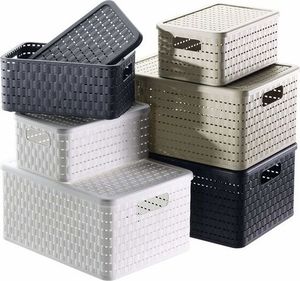 Rotho ROTHO Koszyk do przechowywania 6 L COUNTRY biały 1115201100 uniwersalny 2