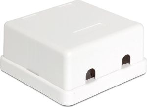 Delock Moduł Keystone puszka montażowa naścienna 2 porty (86207) 2
