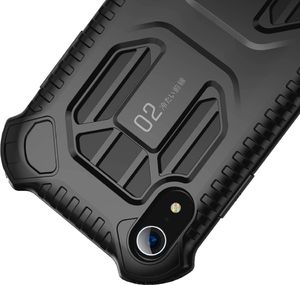 Baseus Baseus Cold Front Cooling Case wytrzymałe etui pokrowiec z otworami wentylacyjnymi Apple iPhone XR czarny (WIAPIPH61-LF01) uniwersalny 4