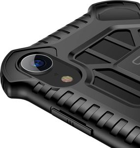 Baseus Baseus Cold Front Cooling Case wytrzymałe etui pokrowiec z otworami wentylacyjnymi Apple iPhone XR czarny (WIAPIPH61-LF01) uniwersalny 5