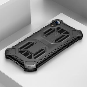 Baseus Baseus Cold Front Cooling Case wytrzymałe etui pokrowiec z otworami wentylacyjnymi Apple iPhone XR czarny (WIAPIPH61-LF01) uniwersalny 7