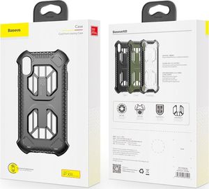 Baseus Baseus Cold Front Cooling Case wytrzymałe etui pokrowiec z otworami wentylacyjnymi Apple iPhone XR przezroczysty (WIAPIPH61-LF02) uniwersalny 12