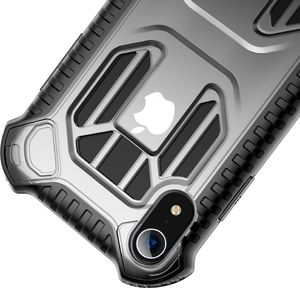 Baseus Baseus Cold Front Cooling Case wytrzymałe etui pokrowiec z otworami wentylacyjnymi Apple iPhone XR przezroczysty (WIAPIPH61-LF02) uniwersalny 4