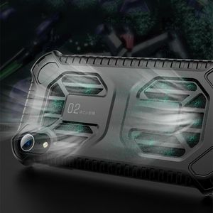 Baseus Baseus Cold Front Cooling Case wytrzymałe etui pokrowiec z otworami wentylacyjnymi Apple iPhone XR przezroczysty (WIAPIPH61-LF02) uniwersalny 10