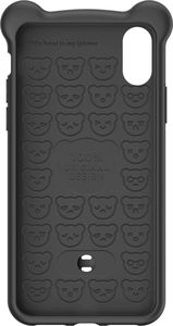 Baseus Baseus Bear Silicone Case silikonowe etui pokrowiec ze smyczą na nadgarstek iPhone XS Max czarny (WIAPIPH65-BE01) uniwersalny 5