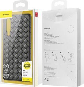 Baseus Baseus BV Weaving Case designerskie żelowe etui pokrowiec Huawei P30 czarny (WIHWP30-BV01) uniwersalny 13