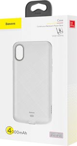 Baseus Baseus Continuous Backpack etui pokrowiec z wbudowanym powerbankiem 4000 mAh iPhone XS / X biały (ACAPIPH58-BJ02) uniwersalny 21