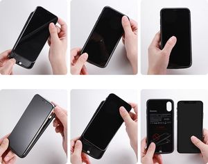 Baseus Baseus Continuous Backpack etui pokrowiec z wbudowanym powerbankiem 4000 mAh iPhone XS / X biały (ACAPIPH58-BJ02) uniwersalny 9