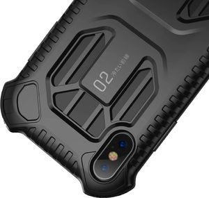 Baseus Baseus Cold Front Cooling Case wytrzymałe etui pokrowiec z otworami wentylacyjnymi Apple iPhone XS Max czarny (WIAPIPH65-LF01) uniwersalny 4