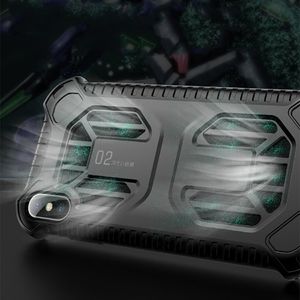Baseus Baseus Cold Front Cooling Case wytrzymałe etui pokrowiec z otworami wentylacyjnymi Apple iPhone XS Max czarny (WIAPIPH65-LF01) uniwersalny 10