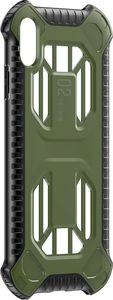 Baseus Baseus Cold Front Cooling Case wytrzymałe etui pokrowiec z otworami wentylacyjnymi Apple iPhone XS Max zielony (WIAPIPH65-LF06) uniwersalny 3