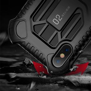 Baseus Baseus Cold Front Cooling Case wytrzymałe etui pokrowiec z otworami wentylacyjnymi Apple iPhone XS Max zielony (WIAPIPH65-LF06) uniwersalny 8