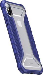 Baseus Baseus Michelin Case designerskie etui pokrowiec Apple iPhone XS Max niebieski (WIAPIPH65-MK03) uniwersalny 4