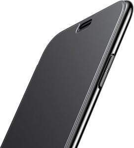 Baseus Baseus Touchable Case żelowe etui futerał z panelem ze szkła hartowanego iPhone XR czarny (WIAPIPH61-TS01) uniwersalny 5