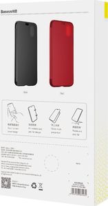 Baseus Baseus Touchable Case żelowe etui futerał z panelem ze szkła hartowanego iPhone XR czerwony (WIAPIPH61-TS09) uniwersalny 12
