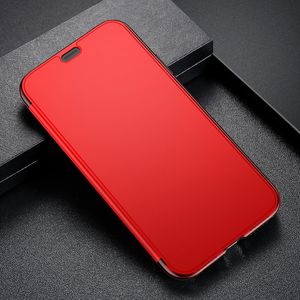 Baseus Baseus Touchable Case żelowe etui futerał z panelem ze szkła hartowanego iPhone XR czerwony (WIAPIPH61-TS09) uniwersalny 6