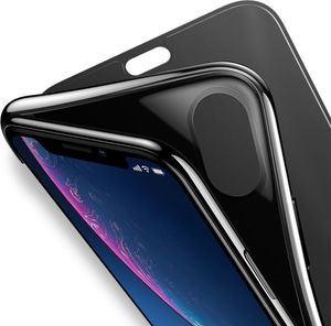 Baseus Baseus Touchable Case żelowe etui futerał z panelem ze szkła hartowanego iPhone XR czerwony (WIAPIPH61-TS09) uniwersalny 9