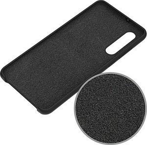 Hurtel Silicone Case elastyczne silikonowe etui pokrowiec Huawei P30 Lite czarny uniwersalny 3