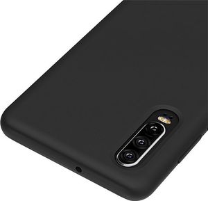 Hurtel Silicone Case elastyczne silikonowe etui pokrowiec Huawei P30 Lite czarny uniwersalny 4