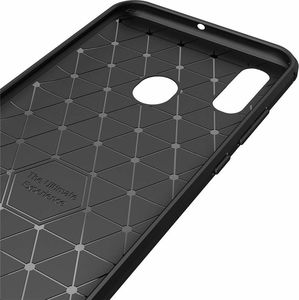 Hurtel Carbon Case elastyczne etui pokrowiec Huawei P Smart 2019 / Honor 10 Lite czarny uniwersalny 6