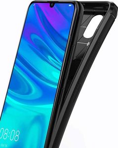 Hurtel Carbon Case elastyczne etui pokrowiec Huawei P Smart 2019 / Honor 10 Lite czarny uniwersalny 7