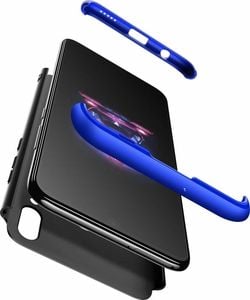 Hurtel 360 Protection etui na całą obudowę przód + tył Huawei P Smart 2019 czarno-niebieski uniwersalny 2