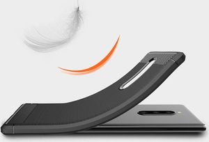 Hurtel Carbon Case elastyczne etui pokrowiec Sony Xperia 1 czarny uniwersalny 3