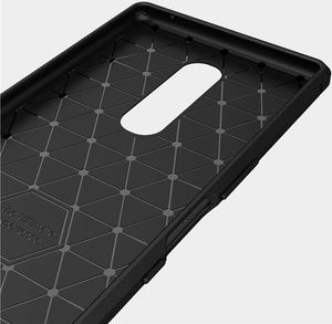Hurtel Carbon Case elastyczne etui pokrowiec Sony Xperia 1 czarny uniwersalny 9