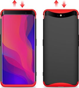 Hurtel 360 Protection etui na całą obudowę przód + tył Oppo Find X czarno-niebieski uniwersalny 7
