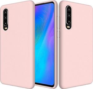 Hurtel Silicone Case elastyczne silikonowe etui pokrowiec Huawei P30 Lite różowy uniwersalny 1