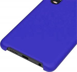 Hurtel Silicone Case elastyczne silikonowe etui pokrowiec Huawei P30 Lite ciemnoniebieski uniwersalny 3
