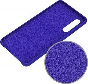 Hurtel Silicone Case elastyczne silikonowe etui pokrowiec Huawei P30 Lite ciemnoniebieski uniwersalny 4