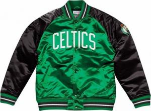 Kurtka męska Mitchell & Ness Kurtka męska NBA Boston Celtics Tough Season Satin zielono-czarna r. M 1