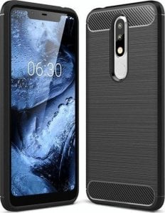 Carbon Etui Carbon Nokia 5.1 czarny + szkło hartowane uniwersalny 1
