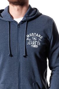 Mustang Bluza męska Logo Sweatjacket niebieska r. M (1007643 5370) 5
