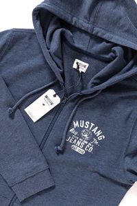 Mustang Bluza męska Logo Sweatjacket niebieska r. M (1007643 5370) 7