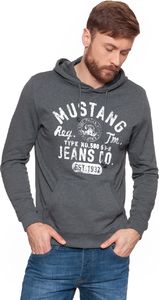 Mustang Bluza męska Hoody szara r. M (1007642 4151) 3