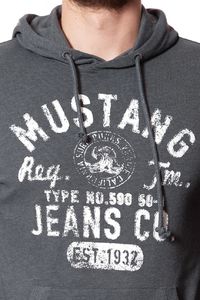 Mustang Bluza męska Hoody szara r. M (1007642 4151) 7