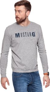 Mustang Bluza męska Logo Print Sweater szara r. XL (1004753 4140) 1