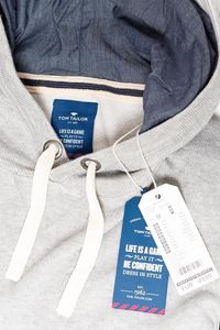 Tom Tailor Bluza męska Plated Hoddy szara r. XL (3019805.00.10 2143) 7