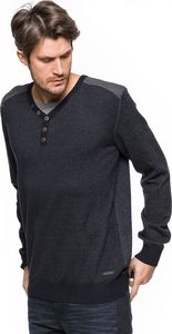 Tom Tailor TOM TAILOR PLATED HENLEY SWEATER 3020496.00.10 COL. 6800 XXL 1