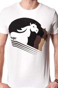 Wrangler Koszulka męska Western Graphic Tee Offwhite r. XL (W7B94FK02) 1